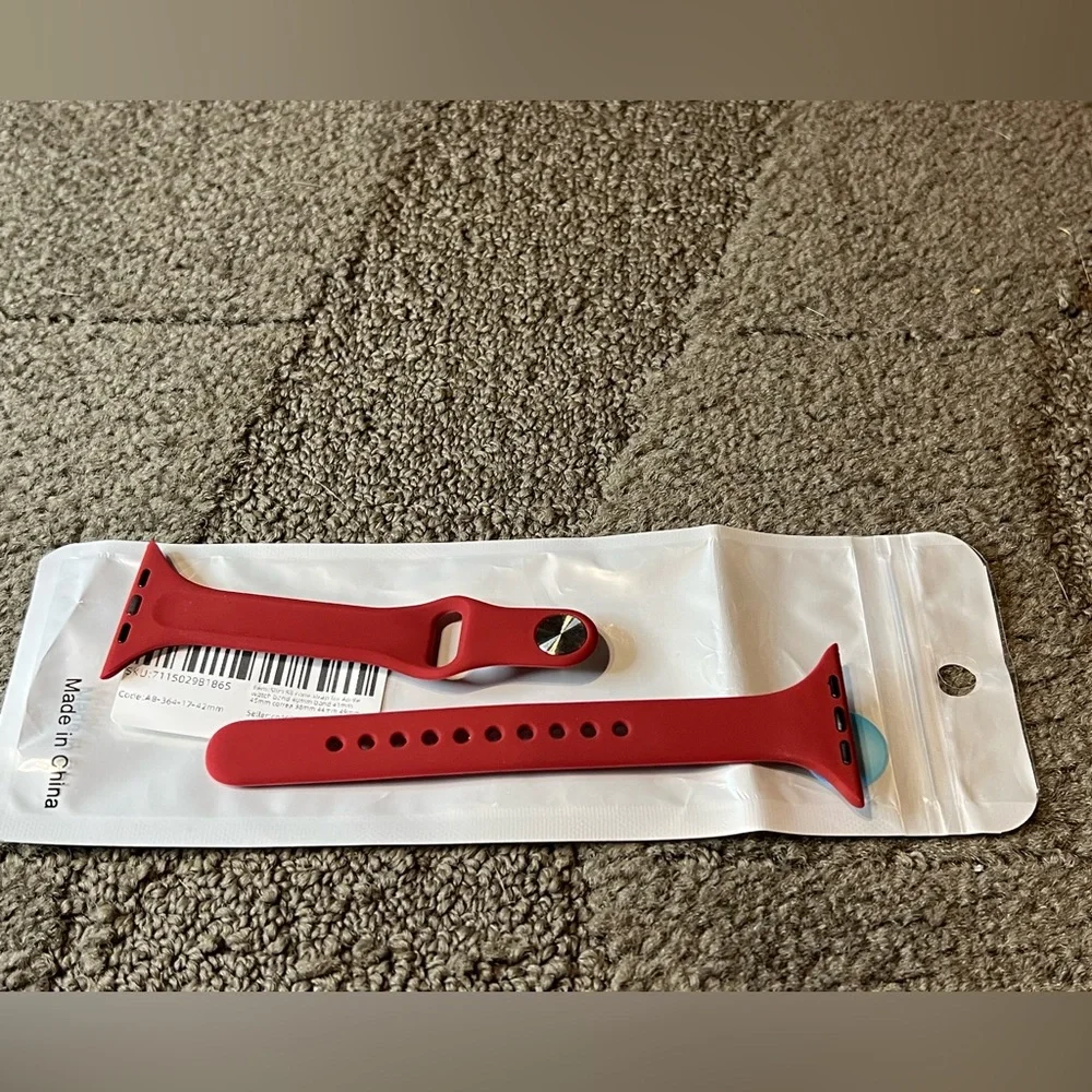 *6 for $10!* Red Burgundy Apple Watch Band Silicone 42mm / 44mm / 45mm / 49mm